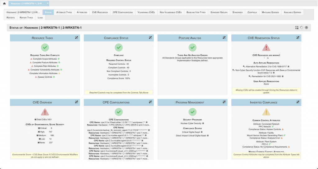 Hardware Status Widgets